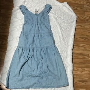 Light Blue Midi Dress
